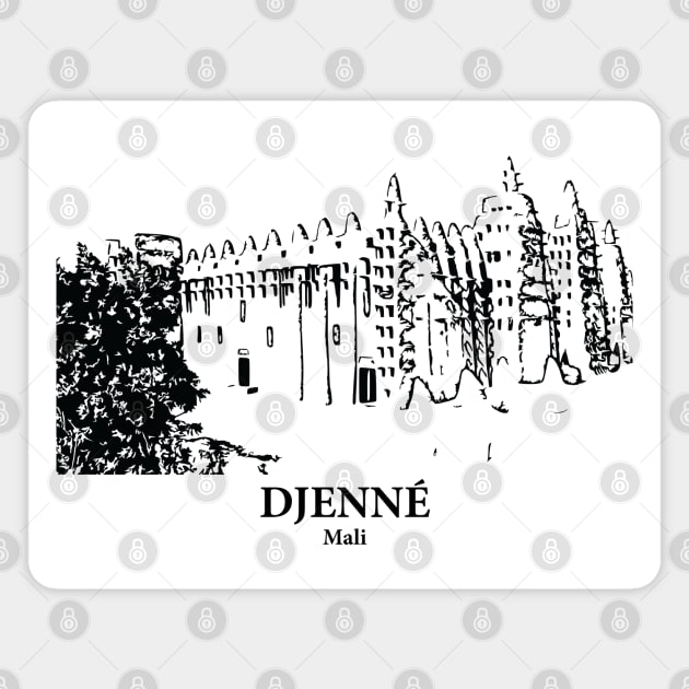 Djenné - Mali Magnet by Lakeric